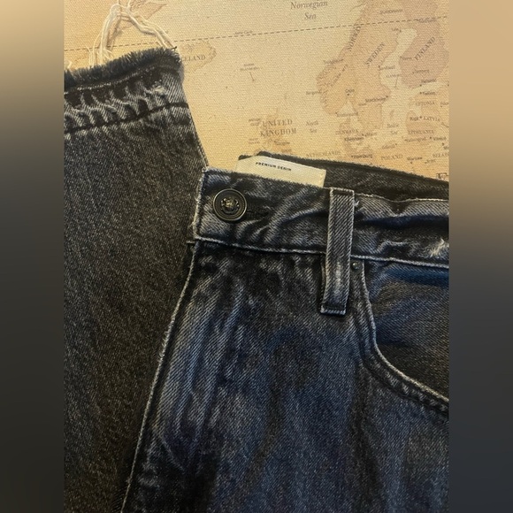 SLVRLAKE Rider Break Down Split
Hem Jeans Straight Leg Black Denim Size 31 - Picture 7 of 16